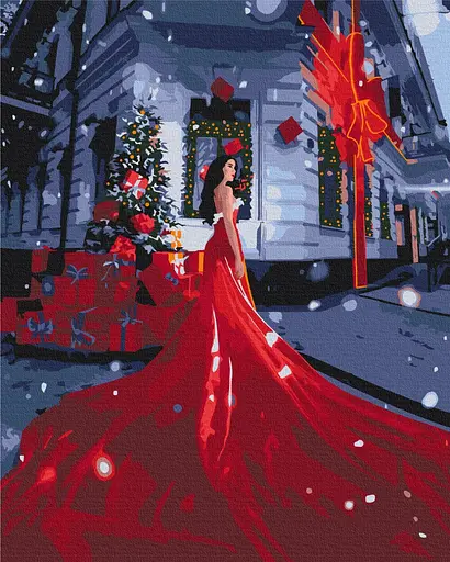 Картина за номерами на підрамнику Brushme За мить до свята