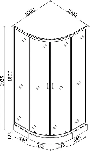 Душевая кабина Bravo WISLA 100 - фото 8
