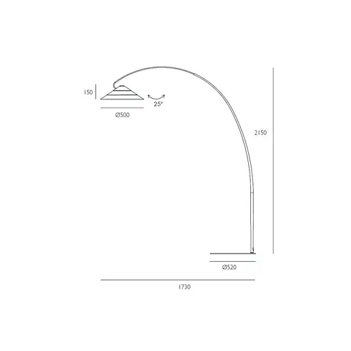 Торшер Skarlat RLL8108 35W BK 4000K - фото 3