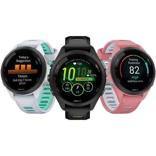 Смарт-часы Garmin Forerunner 265S Black Bezel with Whitestone Case and Whitestone/Neo Tropic Silicone Band (010-02810-04) [89363] - фото 9