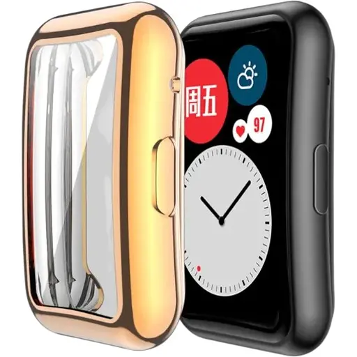 Чехол-накладка DK Silicone Face Case для Huawei Watch Fit / Fit SE (rose gold)
