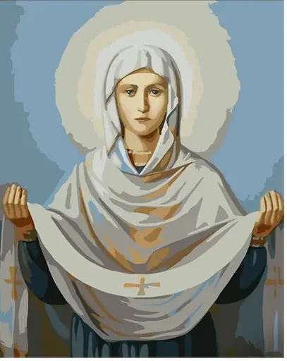 Набір для розпису по номерах Покрова, Strateg, 30x40 см, SS6750