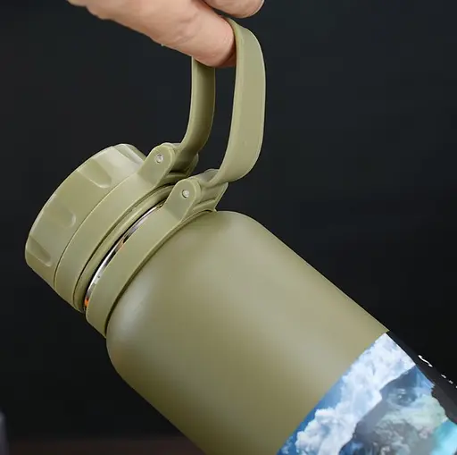 Термос Condor olDBro Stainless Steel Insulation Outdoor 800 мл оливковый - фото 3