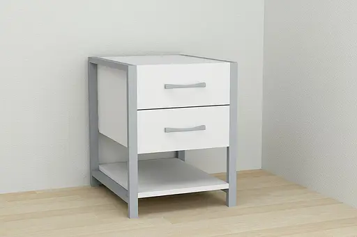 Тумба універсальна Ferrum-decor Вів'єн 2/1 50x41x40 сірий ДСП Білий 16мм (FRD-104181) - фото 3