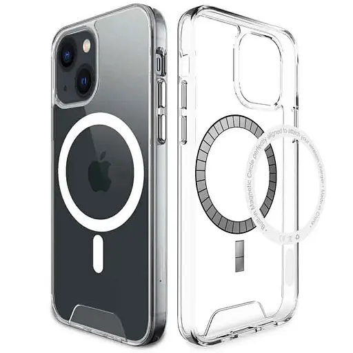 Чехол Epik TPU Space Case with MagSafe для Apple iPhone 13, 6.1 Прозрачный - фото 1
