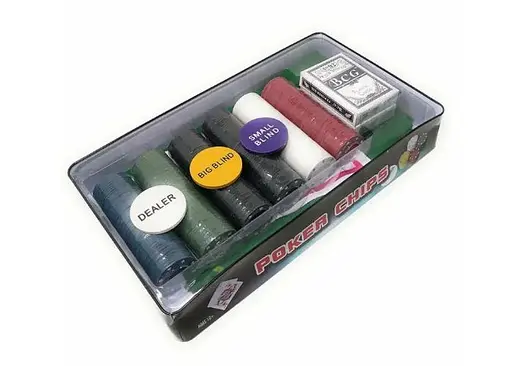 Настільна гра International Toys Trading LTD Покерний набір 300 фішок без номіналу + сукно (бляшана коробка) (IG-3007) - фото 4