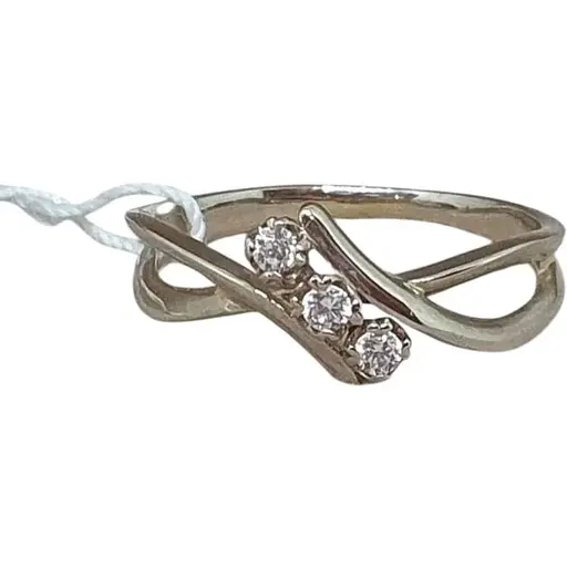 Золотое кольцо Гаразд с фианитами. 3523562Б 17,5