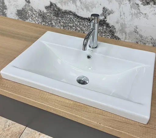 Умивальник VBI Fanusa 60 white врізний VBI-018064, Білий - фото 5