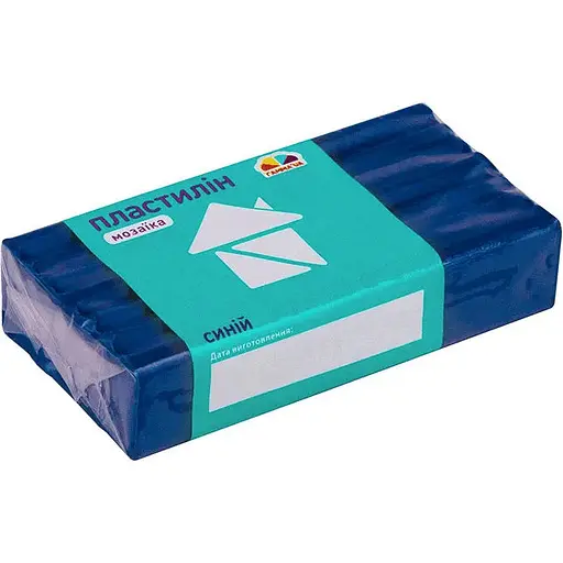 Пластилин детский Гамма Мозаика синий 50 г   - фото 1