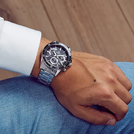 Годинники чоловічі кварцові наручні Оригінал Casio Edifice EFR-552D-1AVUEF на сталевому браслеті (модуль 5490) - фото 8