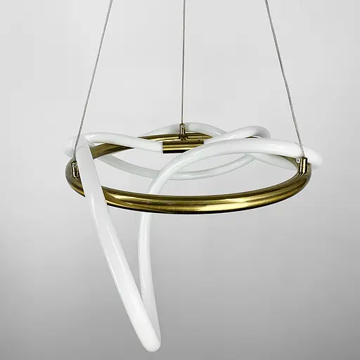 Латунна кільцева люстра ELISION з гнучкою LED стрічкою Line.F Діаметр 60см - фото 2