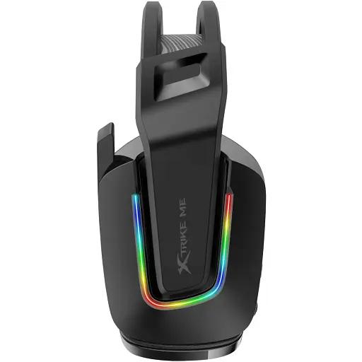 Игровая гарнитура Xtrike Me GH-712 USB+3.5 мм RGB кабель 2 м черная - фото 2