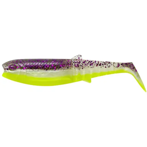 Силікон Savage Gear Cannibal Shad 125 мм 20.0g Purple Glitter Bomb (Поштучно)