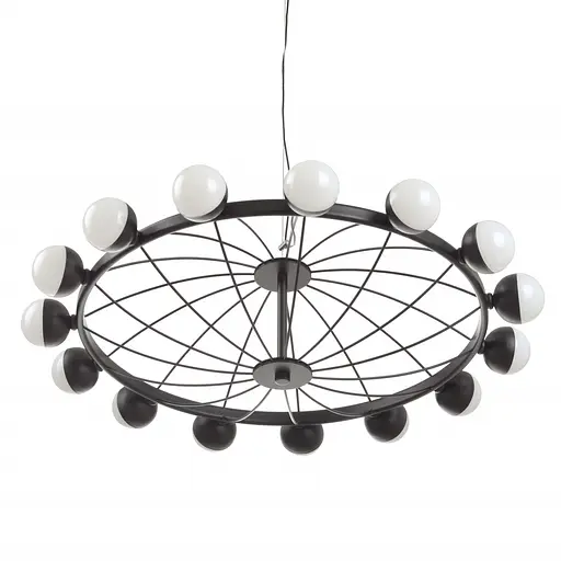 Люстра Brille лофт підвісна LED 68W NW BK (BL-897S/15) - фото 6