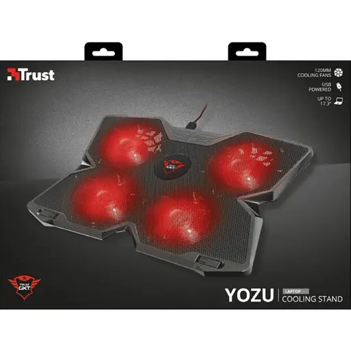 Підставка для ноутбуків Trust GXT 278 Yozu, до 17.3", RED LED, чорний 20817_TRUST - фото 8