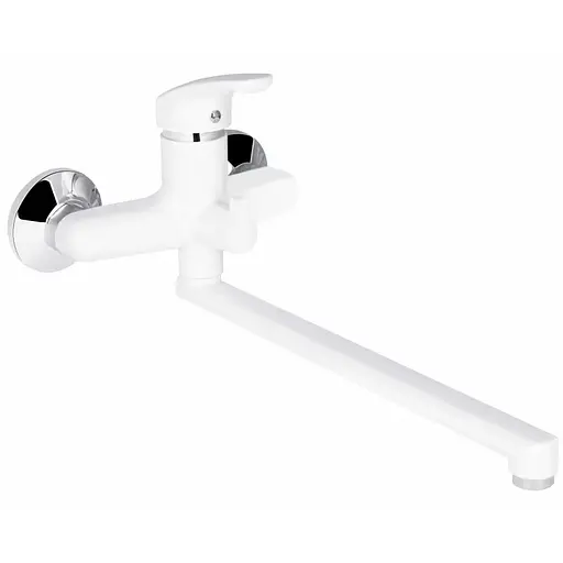 Змішувач для ванни Plamix Afina-006 Euro white PM0687 Білий - фото 1