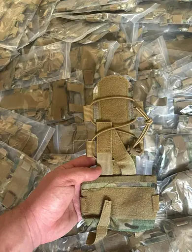 Подсумок для аккумулятора на шлем (сумка для противовеса) Мультикам - фото 9