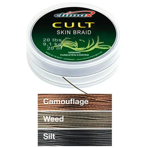 Повідковий матеріал Cli мax Cult Skin Braid 15 м (green brown) 30 lb