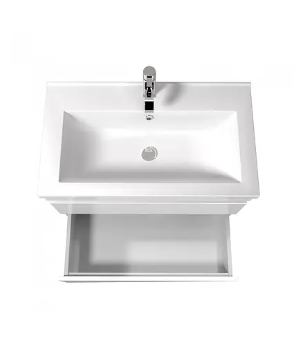 Тумба Мойдодир MoonShine 80 з умивальником Cosmo 80 підлогова Білий - фото 5