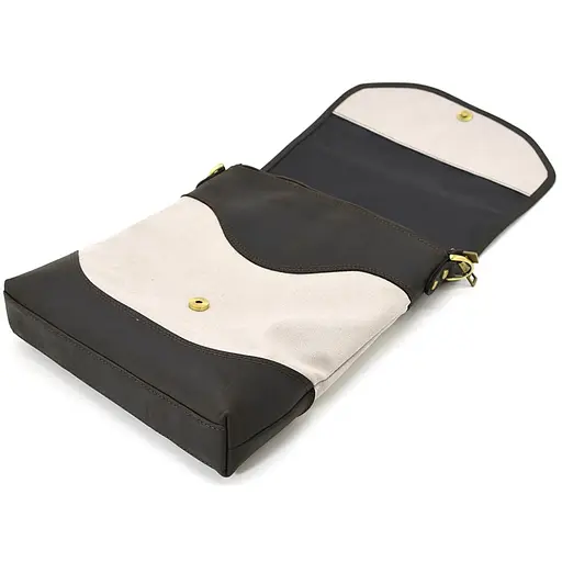 Чоловіча шкіряна сумка через плече TARWA 34х28х6 см sum0025872 - фото 7