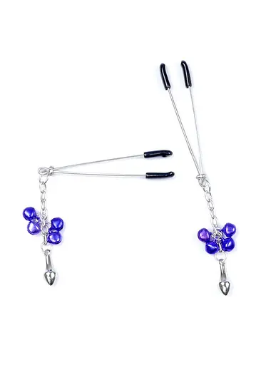 Зажимы для сосков Fetish Boss Series Exclusive No.6 (фиолетовый) - фото 3