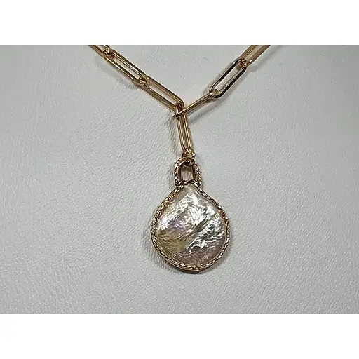 Золотое колье Favoritum с жемчугом. 811576 45 - фото 2