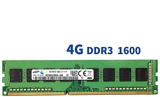Оперативная память Samsung DDR3 4GB 1600MHz PC3-12800 1Rx8, non-ECC Unbuffered Б/У - фото 2