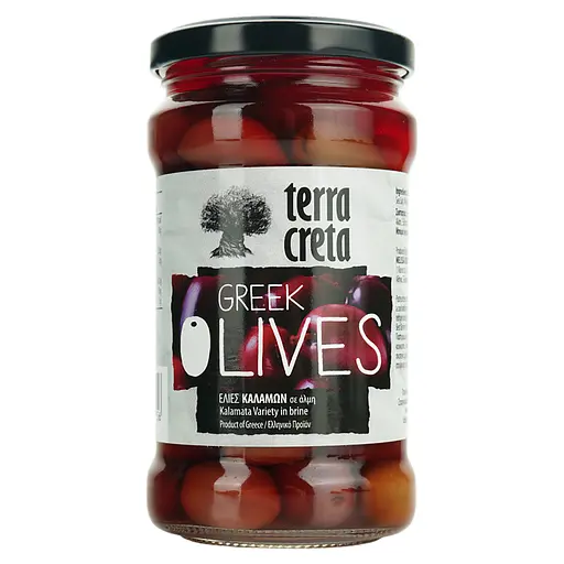 Оливки Terra Creta Каламата Греческие 315 мл