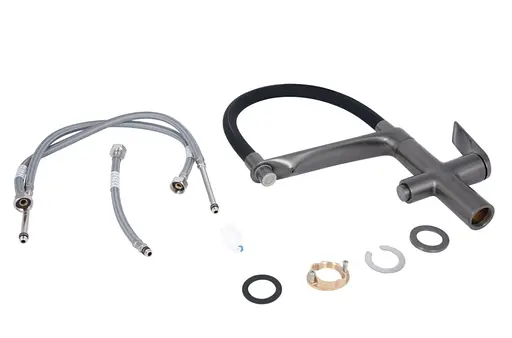 Смеситель для кухни Qtap Vlasta New с гибким изливом с подключением для питьевой воды QTVLA364GMB45649 - фото 8