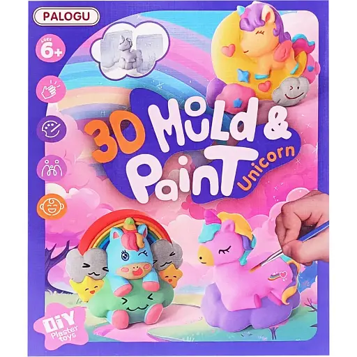 Набір для творчості Bambi Гіпсова розмальовка Unicorn гіпс, форми, фарби S138-34(Unicorn)  - фото 1