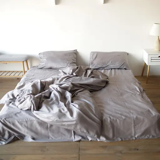 Комплект постельного белья Coventry серебряный серый сатин 100% хлопок  - фото 2