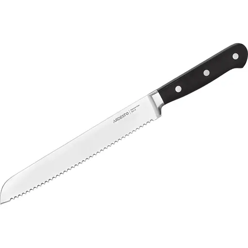 Ніж кухонний Ardesto Black Mars для хліба 20.3 см, нержавіюча сталь, дерево, чорний kuh0014586