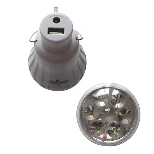 Фонарь аккумуляторная лампа CcLamp CL502 LED солнечная панель 2 режимы работы - фото 4