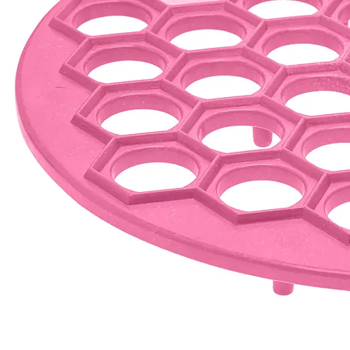 Пластикова пельменниця (форма для приготування пельменів) Ø26 см, Kitchette Рожевий 84629 - фото 2