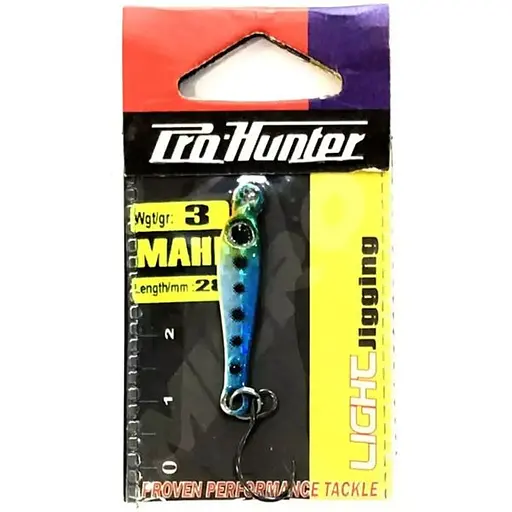 Пількер Prohunter Mahi with single hook 3g Синій (1013-9637.00.85)