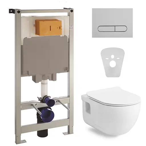 Комплект инсталляция 3 в 1 Volle Master 141515 + унитаз Volle Altea Rimless 13-64-267 с сидением Soft Close, Белый - фото 1