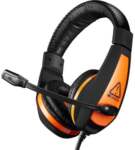 Ігрова гарнітура Canyon CND-SGHS1A Black-Orange (CND-SGHS1A) - фото 1
