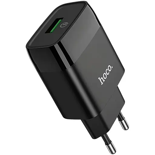 Мережевий зарядний пристрій Hoco C72Q з технологією Quick Charge 3.0 1 x USB-порт 30 А для швидкої зарядки