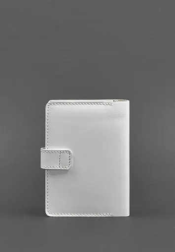 Кожаная обложка для паспорта 3.0 белая - фото 5