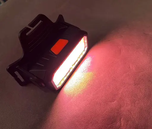 Фонарь налобный с красным и белым светом аккумуляторный X-Balog BL-5120 на голову Micro-USB 70 COB - фото 7