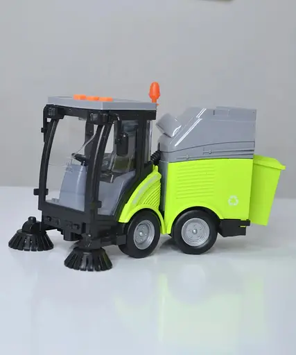 Мусороуборочная машина WY 680 A, инерция, свет, звук, в коробке (6974060113113) Салатовый - фото 2