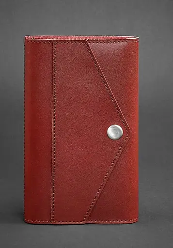 Кожаный блокнот (Софт-бук) 2.0 красный - фото 1