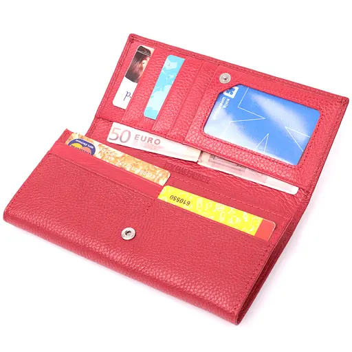 Кожаный женский кошелек ST Leather 18.5х9х3 см acs0028445 - фото 3