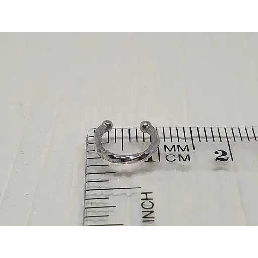 Серебряная серьга-кафф на хеликс.  9132473Р - фото 4