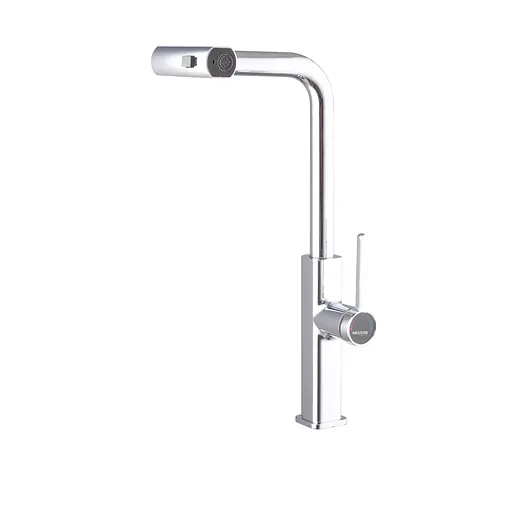 Змішувач для кухні з висувним виливом Mixxus Premium Hammer 014 MI6953 Хром - фото 6