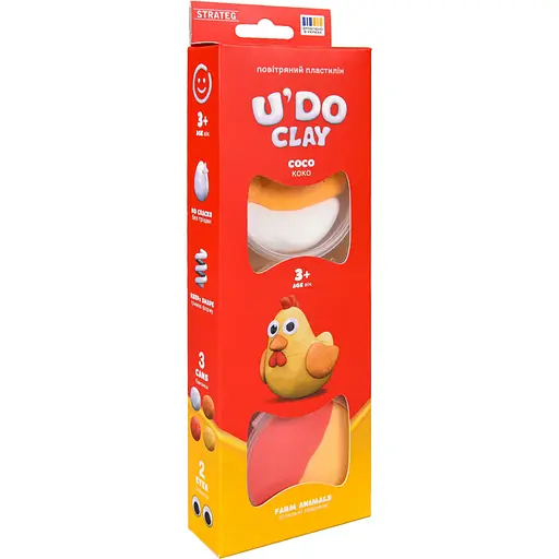 Набор для лепки Strateg U'DO Clay Сельские животные Коко (31086) - фото 1