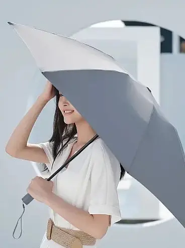 Зонт складной автоматический с фонариком Xiaomi RunMi 90 Points (90-LED) Grey - фото 4