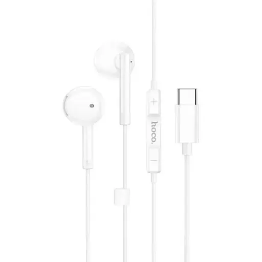 Навушники Hoco M95 Type-C wire-controlled digital earphones with microphone білі