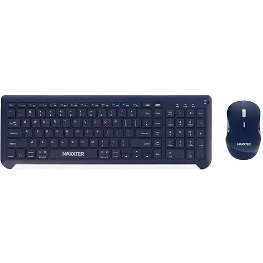 Комплект беспроводной Maxxter Wireless Blue KMS-WCM-01BL-UA (KMS-CM-02-UA)