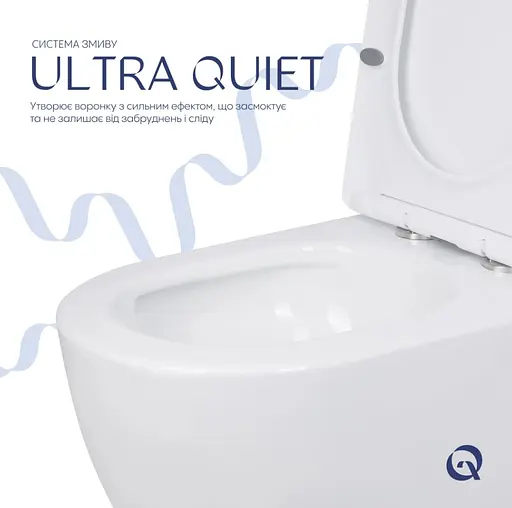 Унитаз напольный Qtap Jay Ultra Quiet с сиденьем Slim Duroplast/ Soft-close/ Quick Release QT07222175TW - фото 4